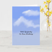 Carte de sympathie d'anniversaire (Fleur jaune)