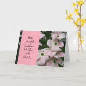 Carte de sympathie d'anniversaire - cinquantième (Fleur jaune)