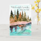 Carte de sympathie de belle-soeur (Fleur jaune)