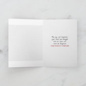 Carte de Sympathie de Bouquet Rose Lily (Intérieur)