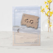 Carte de sympathie de chien (Fleur jaune)