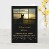 Carte de sympathie de chien de nom personnalisé (Fleur jaune)