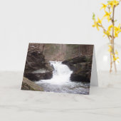 Carte de Sympathie de chute d'eau (Fleur jaune)