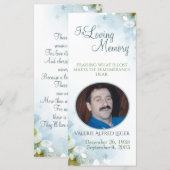 Carte de Sympathie de conservation mémoire amoureu (Devant / Derrière)