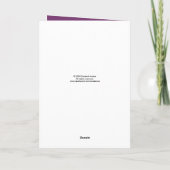 Carte de sympathie de Dieu de confiance (Dos)