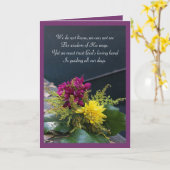 Carte de sympathie de Dieu de confiance (Fleur jaune)