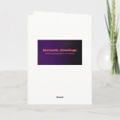 Carte de sympathie de divorce (Dos)