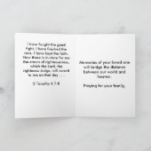 Carte de sympathie de fleur blanche (Intérieur)