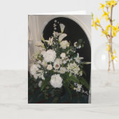 Carte de sympathie de fleur blanche (Fleur jaune)