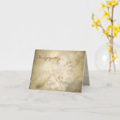 Carte de sympathie de fleurs d'ivoire antique (Fleur jaune)