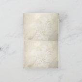 Carte de sympathie de fleurs d'ivoire antique (Intérieur)