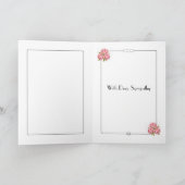 Carte de sympathie de Ginger Jar Floral (Intérieur)