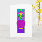 Carte de sympathie de Ginger Jar Floral (Fleur jaune)