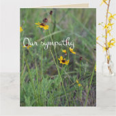 Carte de sympathie de gisement de fleur sauvage (Fleur jaune)