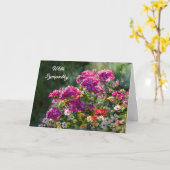 Carte de Sympathie de Jardin de Fleurs Sunny (Fleur jaune)