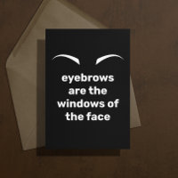 Carte de Sympathie de jeu de sourcils