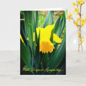 Carte de sympathie de jonquilles (Fleur jaune)