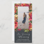 Carte de Sympathie de la carte de prière photo flo (Devant)