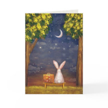 Carte de sympathie de lapin