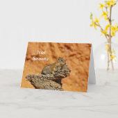 Carte de Sympathie de l'écureuil terrestre 2 (Fleur jaune)