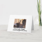 Carte de sympathie de Leonberger (Dos)