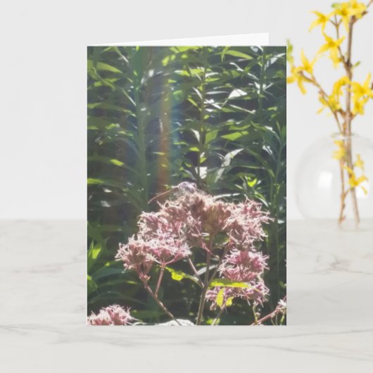 carte de sympathie de libellule (Fleur jaune)