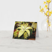 Carte de sympathie de lis (Fleur jaune)