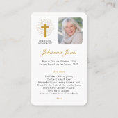 Carte de sympathie de notre Dame de Guadalupe au d (Dos)