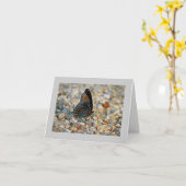 Carte de sympathie de papillon (Fleur jaune)