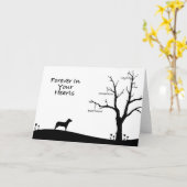 Carte de sympathie de perte de chien (Fleur jaune)