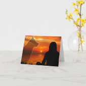 Carte de sympathie de perte de chien avec poème (Fleur jaune)