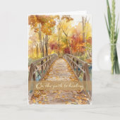 Carte de sympathie de pont d'automne (Devant)
