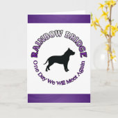 CARTE DE SYMPATHIE DE PONT EN ARC-EN-CIEL DE (Fleur jaune)