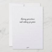 Carte de Sympathie de Poppy Love Flat (Dos)