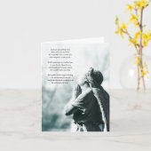 carte de sympathie de prière d'ange (Fleur jaune)