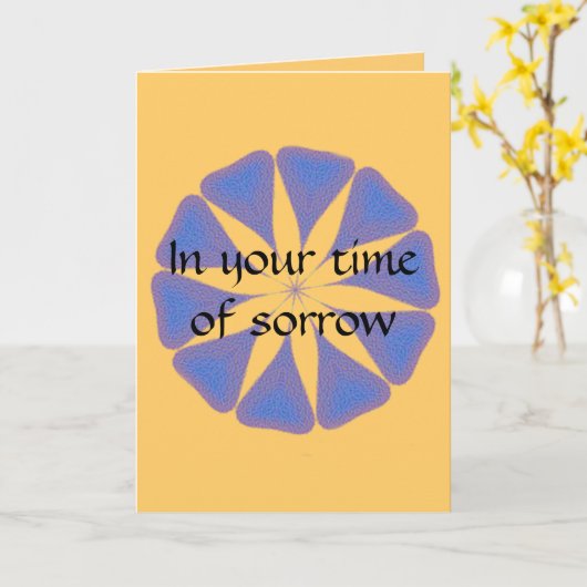 Carte de sympathie de Seaglass (Fleur jaune)