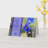 Carte de sympathie de souvenirs (Fleur jaune)