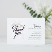 Carte de Sympathie de ton gris Merci (Debout devant)