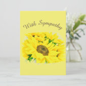 Carte de Sympathie de tournesol (Debout devant)