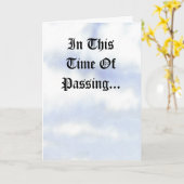 CARTE DE SYMPATHIE DE VEUVE DU FOOTBALL (Fleur jaune)