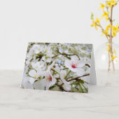 Carte de sympathie des fleurs de cerisier 5 (Fleur jaune)