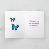 Carte de Sympathie des fleurs Hydrangea (Intérieur)