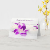 Carte de Sympathie des orchidées roses et bougies (Fleur jaune)