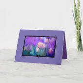 Carte de sympathie des tulipes (Devant)