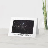 Carte de Sympathie Dog Pawprints and Stars (Dos)