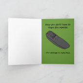 Carte de sympathie drôle à télécommande pour lui (Intérieur)