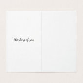 Carte de sympathie du banc de parc vide (Inside Unfolded)