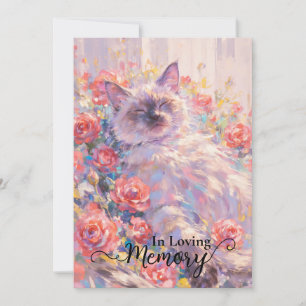 Carte de sympathie du chat siamois