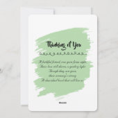 Carte de sympathie du chat siamois (Dos)