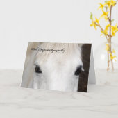 Carte de sympathie du cheval (Fleur jaune)